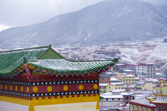雪后朗木寺
