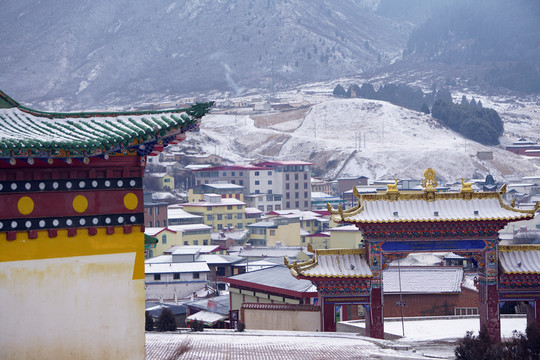 雪后朗木寺