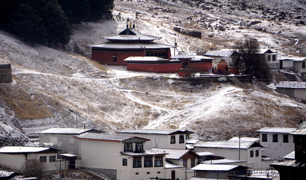 雪后朗木寺