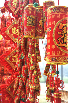 春節(jié)鞭炮裝飾