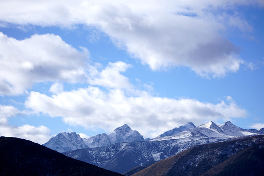 雪山 藍(lán)天