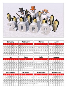 2009日歷