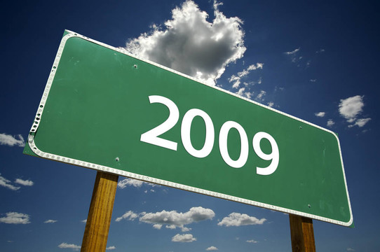 2009路的標(biāo)志與戲劇性的云彩