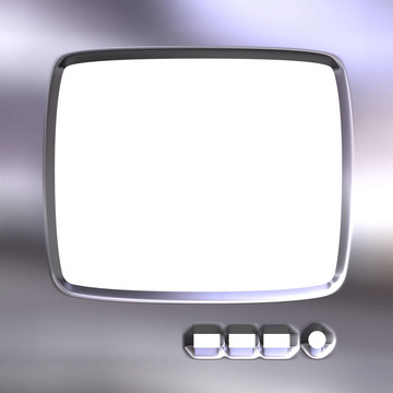 銀色電視架