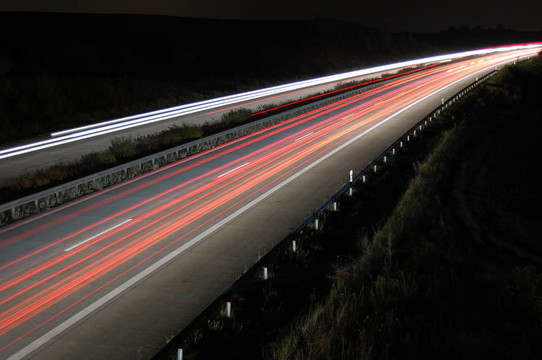 高速公路夜間交通