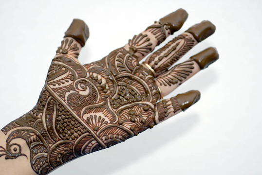Henna Tattoo的手