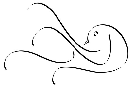 程式化的鳥