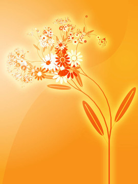 花的插圖