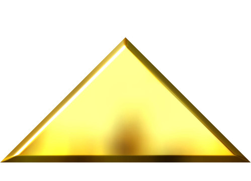 3D金色金字塔