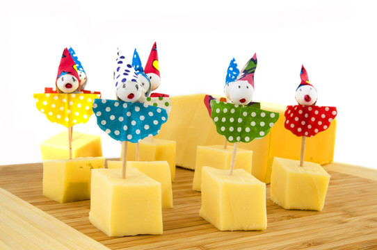 儿童聚会用奶酪立方体