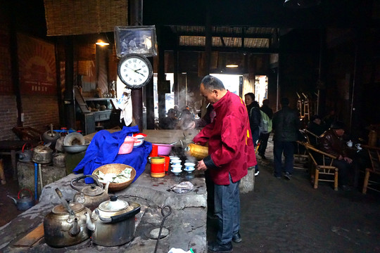 成都彭鎮(zhèn)老茶館