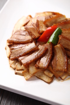 杏鮑菇爆燒肉