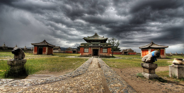 哈拉和林額爾德尼zuu寺；蒙古古都