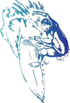 沖浪運(yùn)動(dòng)Illustrati
