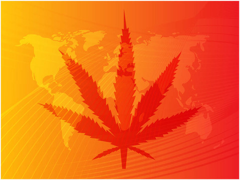 大麻葉插圖