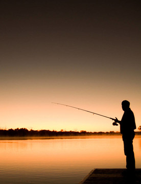 釣魚(yú)silhoutte