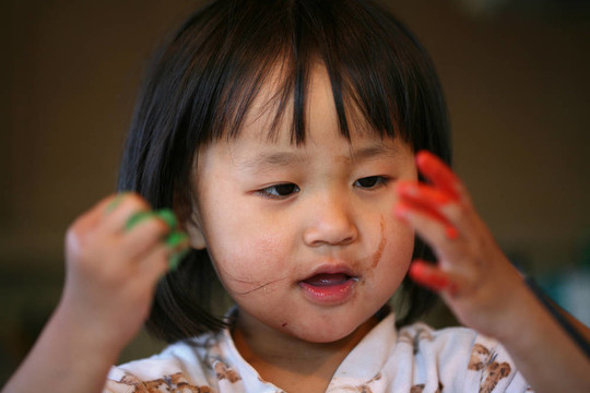 孩子們的表情