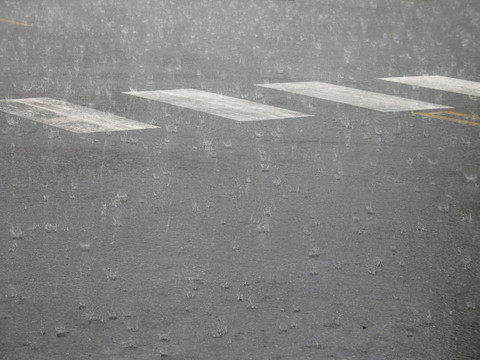 街上的大雨
