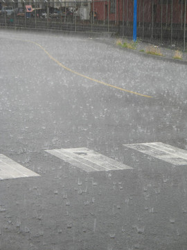街上的大雨