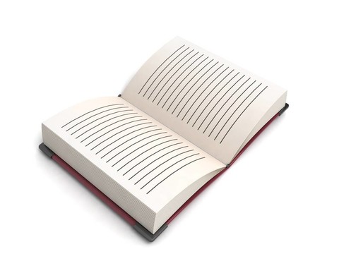 打開的書