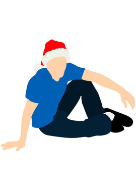 年輕人與santa cap