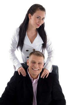 年輕的企業(yè)家夫婦