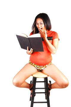 可愛的亞洲女孩。