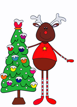 圣誕raindeer