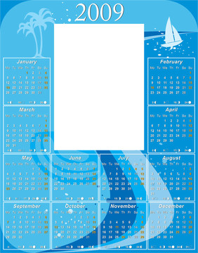 2009水的日歷