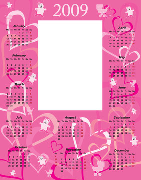 女嬰日歷2009