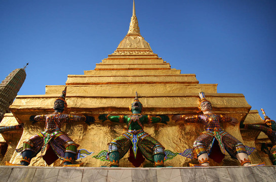拉瑪堅人物Wat Phra Kaeo曼谷泰國
