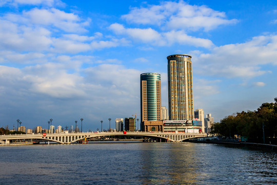 寧波三江口風景 城市風光 寧波