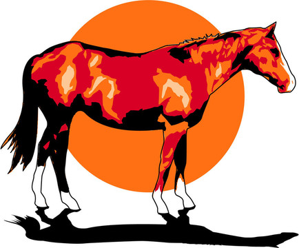 馬的剪貼畫