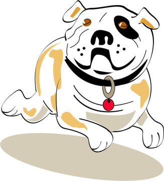 斗牛犬/狗剪貼畫
