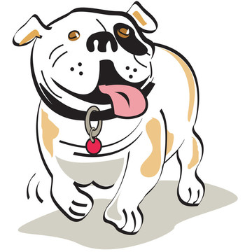 斗牛犬/狗剪貼畫