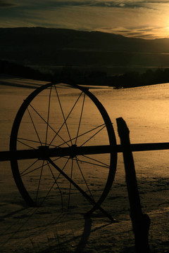 農(nóng)場(chǎng)的日落