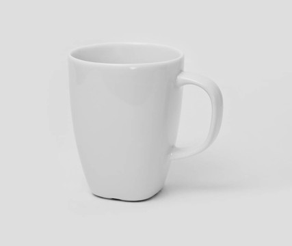 白色的咖啡杯