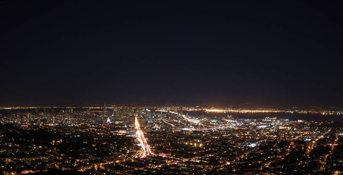 三藩夜全景