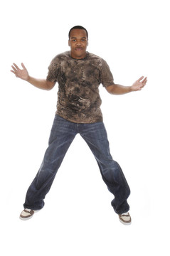 年輕的African American男子