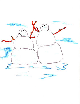 快樂的雪人
