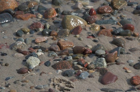 海灘上的鵝卵石