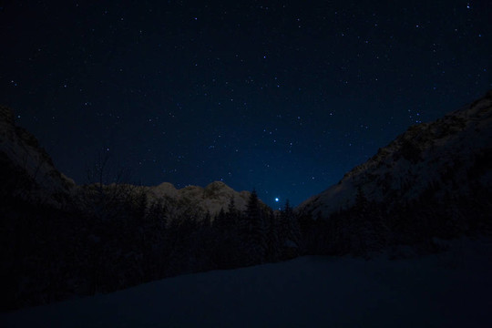 山上的星空