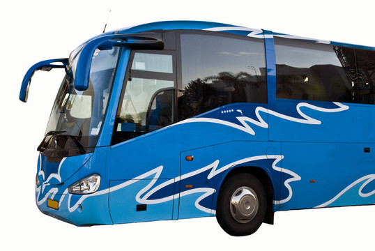 藍(lán)色的公共汽車