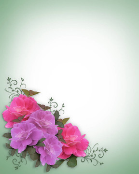 婚禮邀請Roses Corner