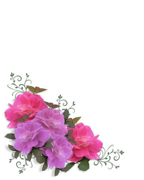 婚禮邀請Roses Corner