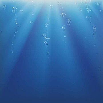 水下光與氣泡