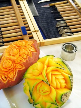 紅薯和瓜雕