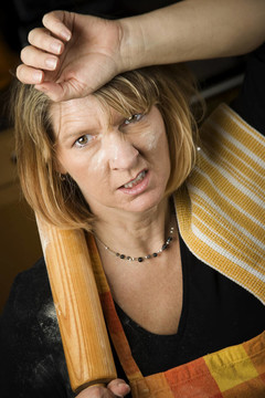 失意的Woman Baker