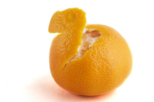 部分Peeled Orange