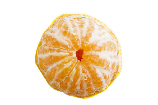 部分Peeled Orange